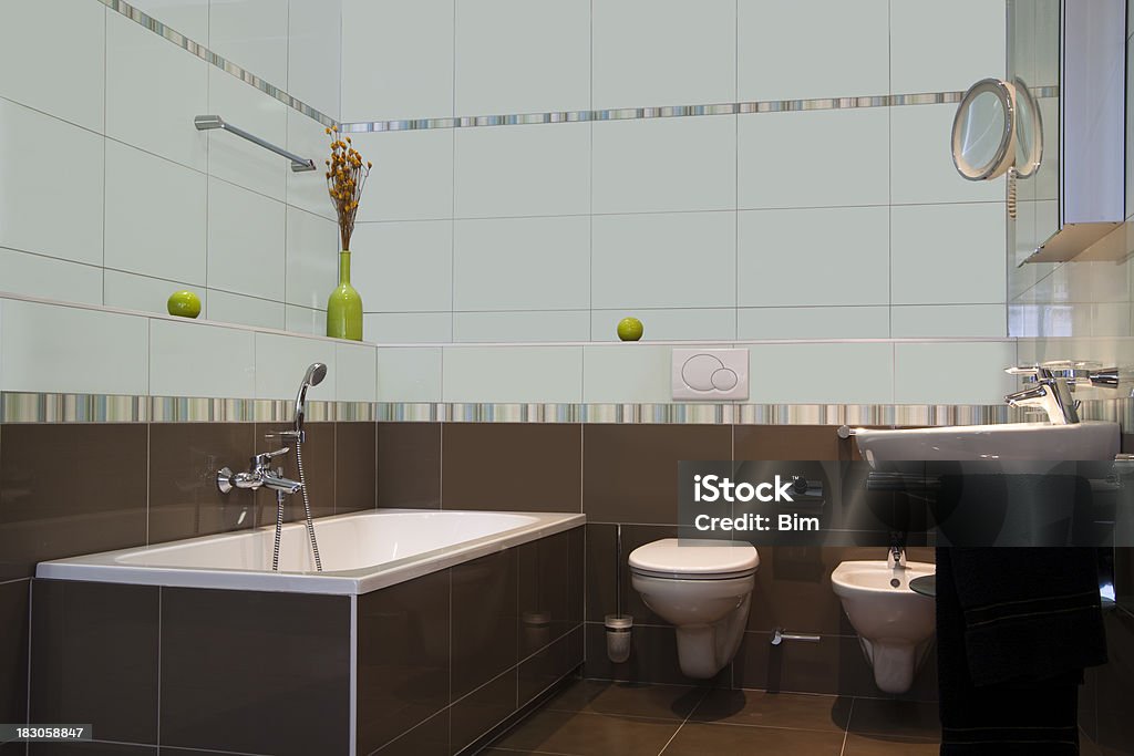 Modernes Badezimmer - Lizenzfrei Dusche Stock-Foto