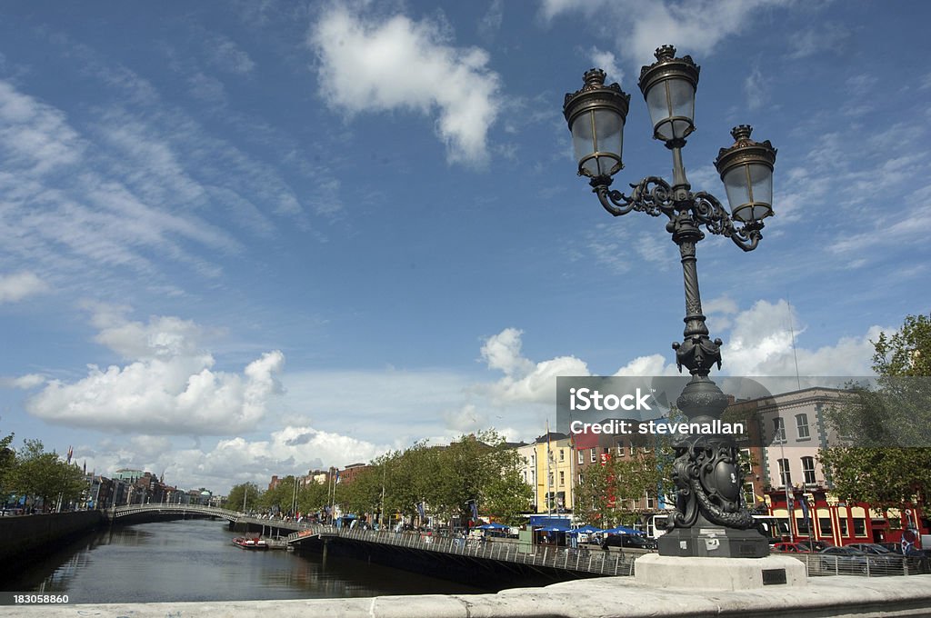 Rivière Liffey à Dublin - Photo de Capitales internationales libre de droits