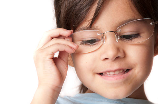 istock Girl looking through glasses 183058910