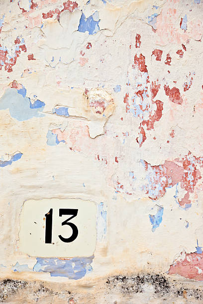 istock Street Number 13 On The Wall 183059187