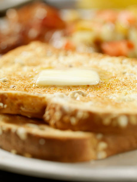 istock Multigrain Toast with Melting Butter 183059204