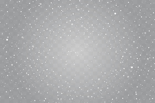 Falling snow mockup Christmas pattern vector template
