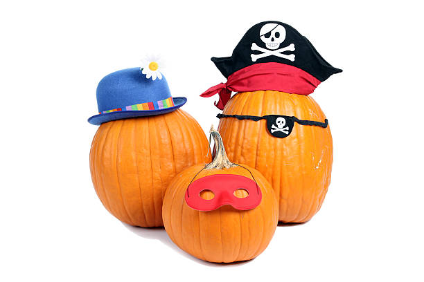 istock Pumpkins In Costumes 183059655