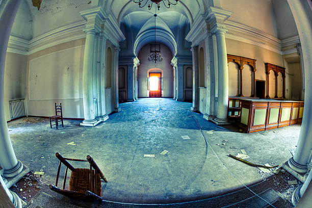 istock Spooky Abandoned Ruined Palace HDR 183060374