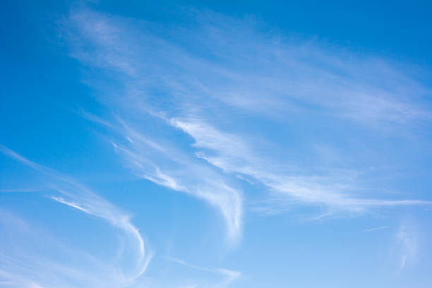 formação de nuvem - cirrostratus - fotografias e filmes do acervo