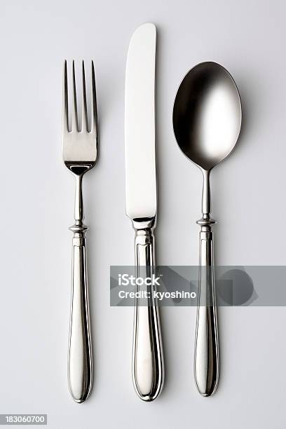 絶縁ショットを白背景上の食器 - フォークのストックフォトや画像を多数ご用意 - フォーク, スプーン, ナイフ
