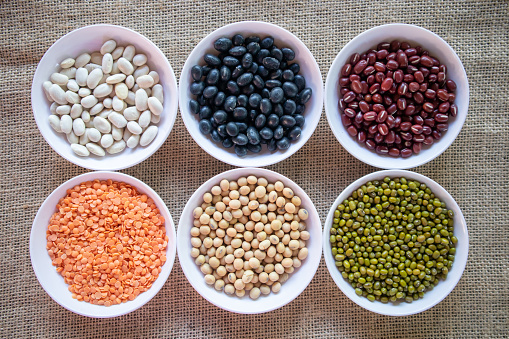 A variety of legume organic protein plants that are beneficial to the body and health.