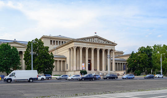 Budapest, Hungary - July 21, 2023: Museum of Fine Arts in Budapest, Hungary