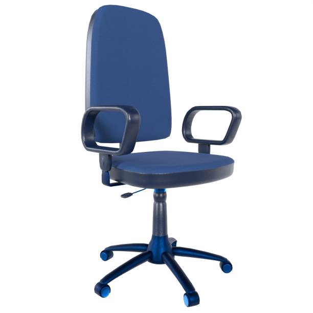 istock Office Chair isolated on white background 1830613344