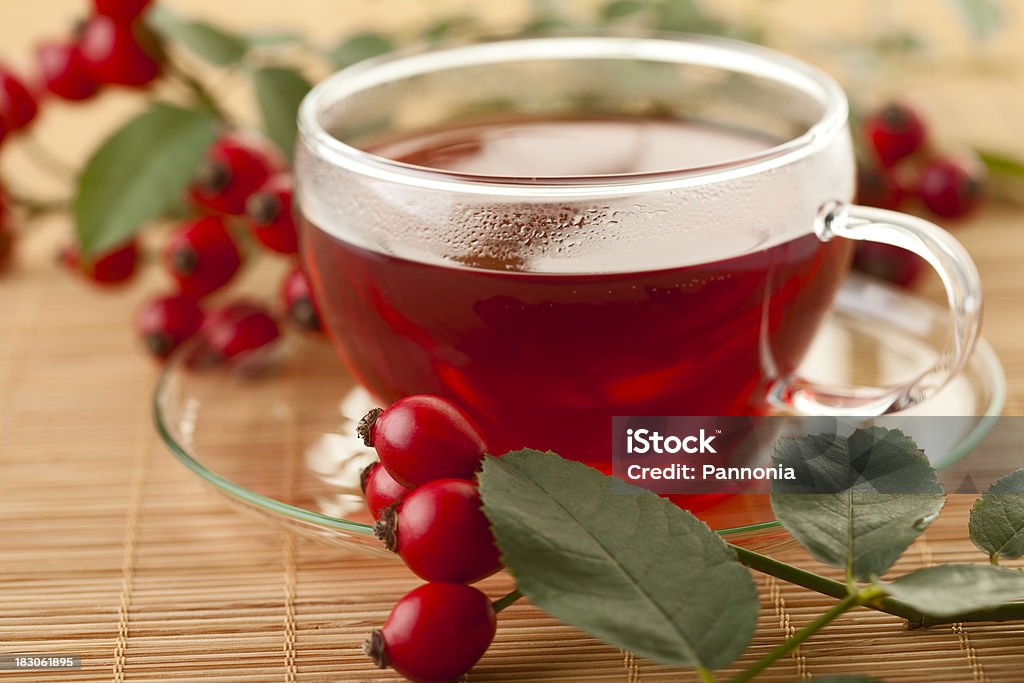 Tasse Tee Rose Hip - Lizenzfrei Alkoholfreies Getränk Stock-Foto