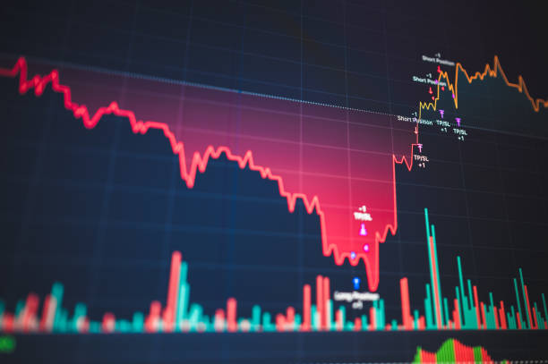 istock Recovery from bottom using Robot trading with high frequency trading robot trade in cryptocurrencies stockmarket 1830620054
