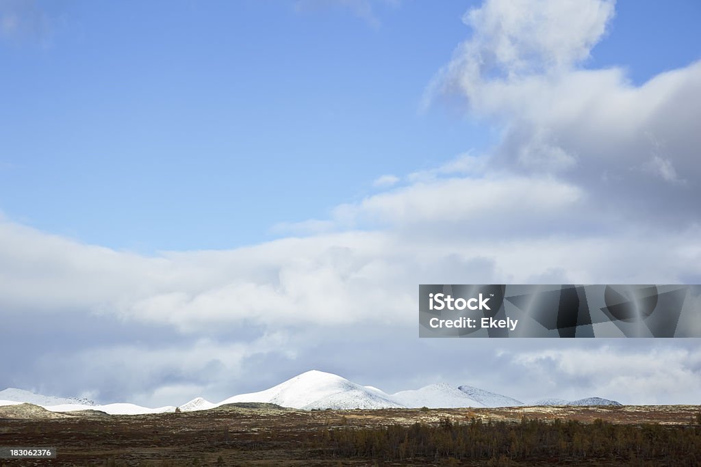 Rondane mountain range. Norwegian mountains. Lightbox: Autumn Stock Photo