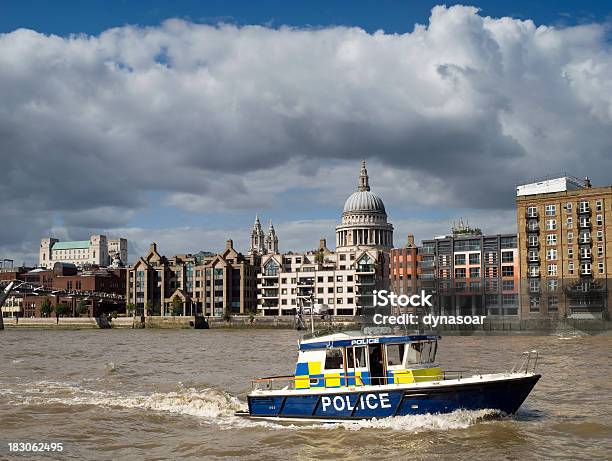 Police Boat On The River Thames Stock Photo - Download Image Now - Police Force, London - England, Police Car