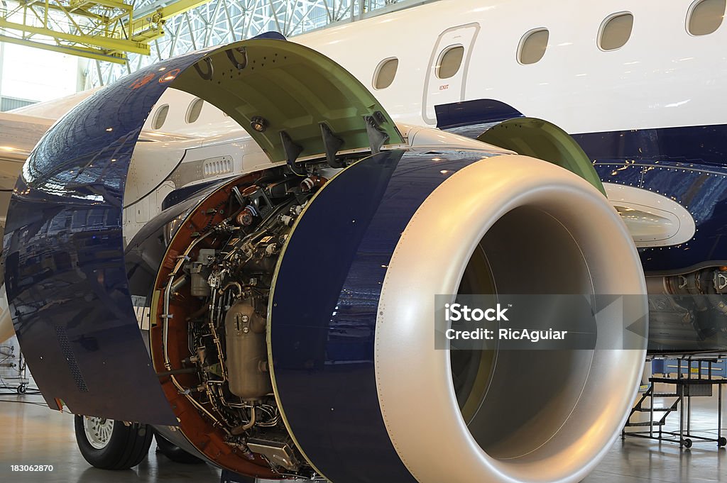 aerospace industry "aerospace industry, turbine" Airplane Stock Photo
