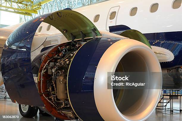 Aerospace Industry Stock Photo - Download Image Now - Airplane, Aircraft Assembly Plant, Engine