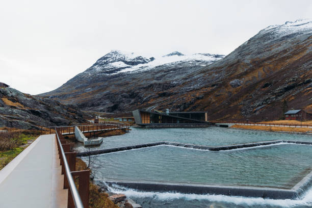 istock Contemplating Scenic Mountain View With Flowing River at Trollstigen, Norway 1830632311
