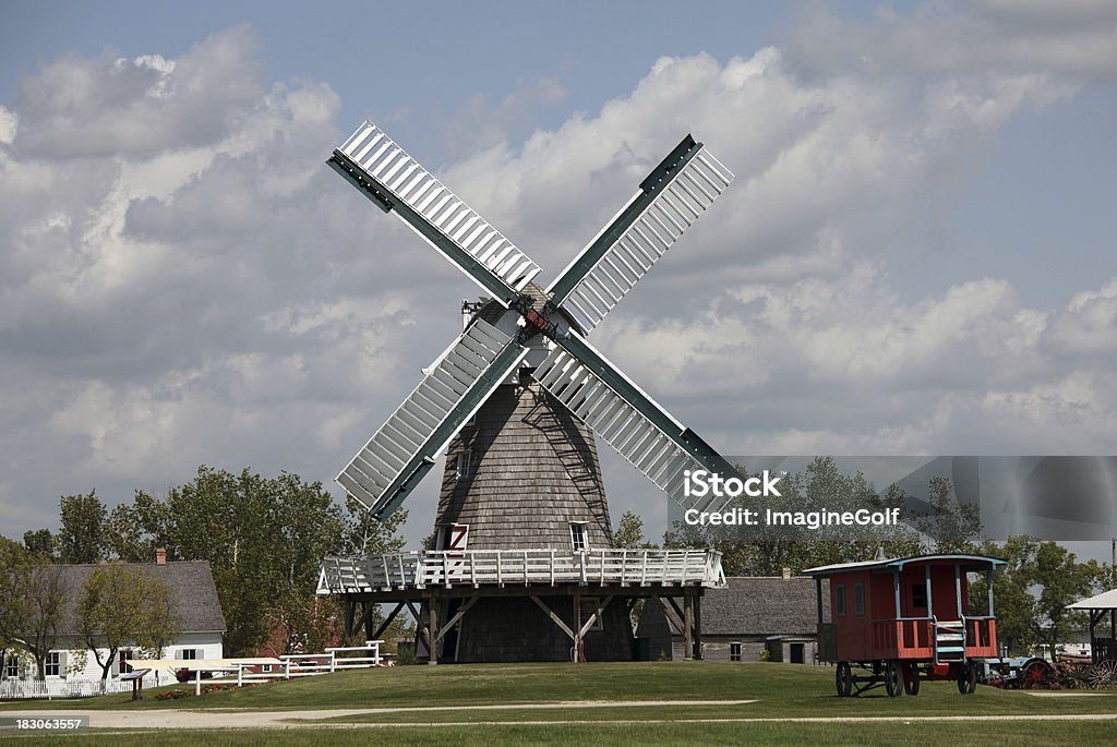 Moinho de Vento histórico de Manitoba SteinbachCity in Manitoba Canada - Royalty-free Manitoba Foto de stock