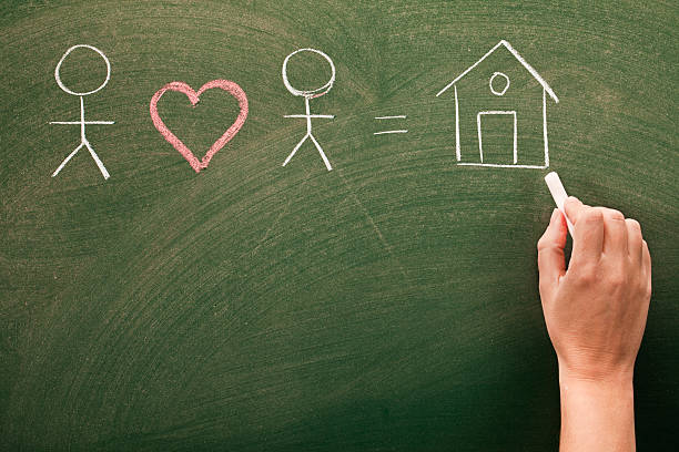 istock couple in love with house sketch 183064038