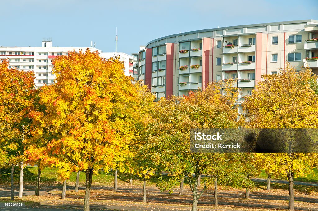 Apartement Gebäude im Herbst, Gera, Thüringen, Deutschland - Lizenzfrei Gera Stock-Foto