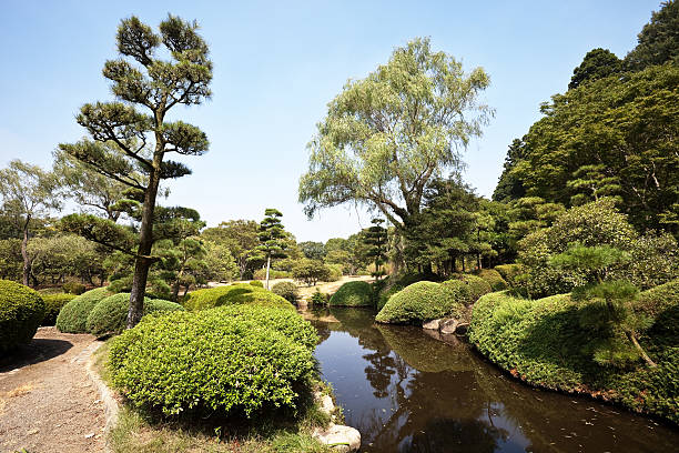 Kairakuen Park in Mito city, Japan stock photo