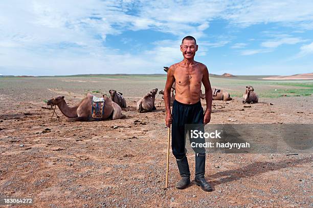 Mongol Old Man - Fotografias de stock e mais imagens de Mongólia - Mongólia, Camelo, Adulto