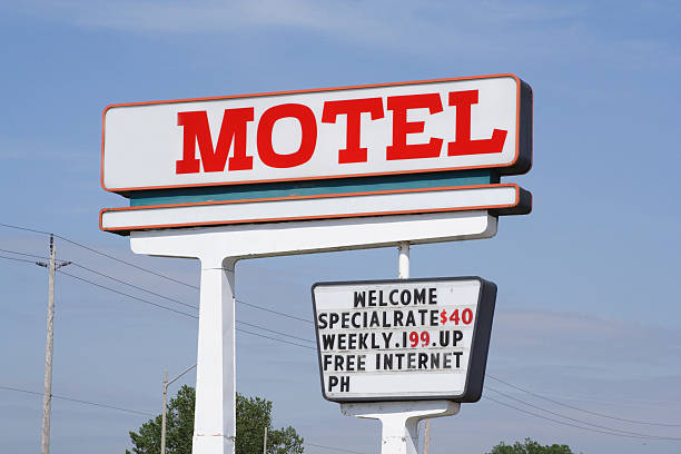 istock Retro Vintage 1950s or 1960s Motel Sign 183064502