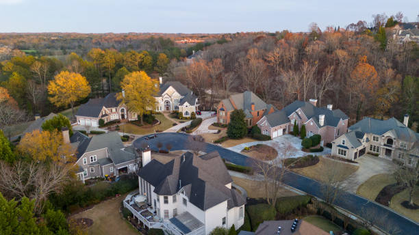 Panoramic view of an upscale subdivision