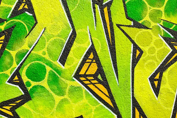 "Close-up shot of an illegal graffiti painted on a public wall. (Canon 5D Mark II, Adobe RGB)"