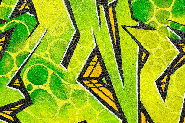 fundo de graffiti - cor verde ilustrações imagens e fotografias de stock