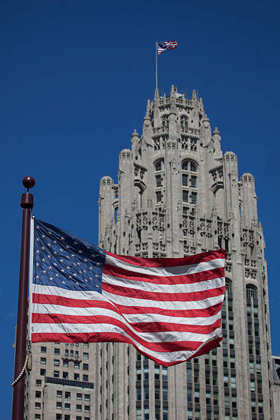 istock American Flag and Chicago Skyscraper 183066094