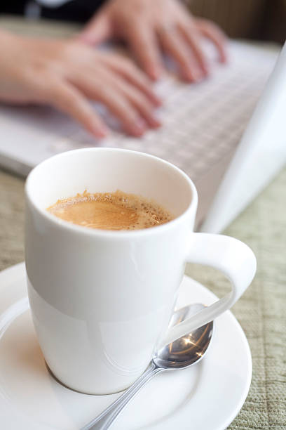 istock Cup of Coffee and Laptop 183066205
