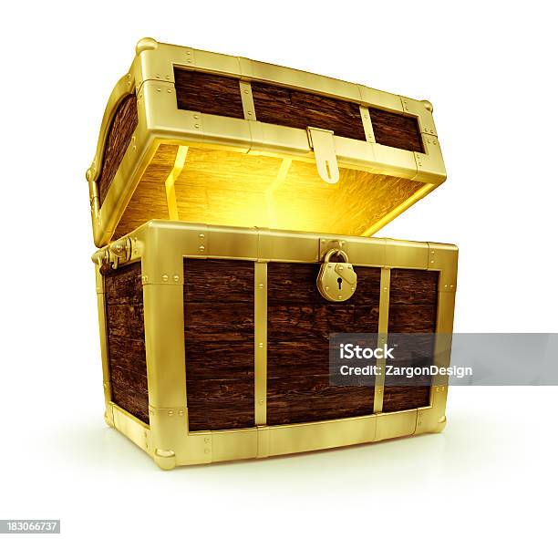 Treasure Chest Stock Photo - Download Image Now - Treasure Chest, Wealth, Cut Out