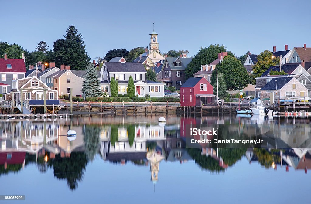 La histórica ciudad de Portsmouth New Hampshire - Foto de stock de Portsmouth libre de derechos