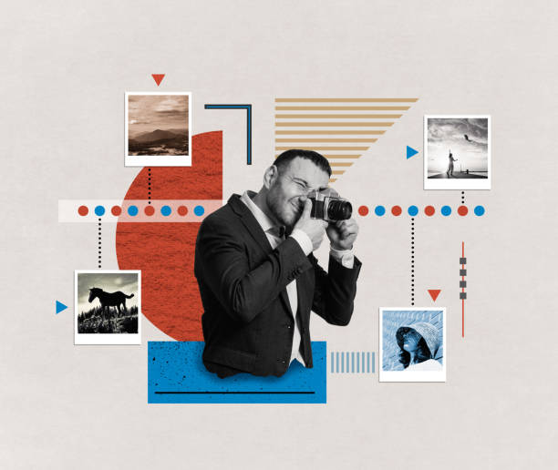 Photography and design, art collage.