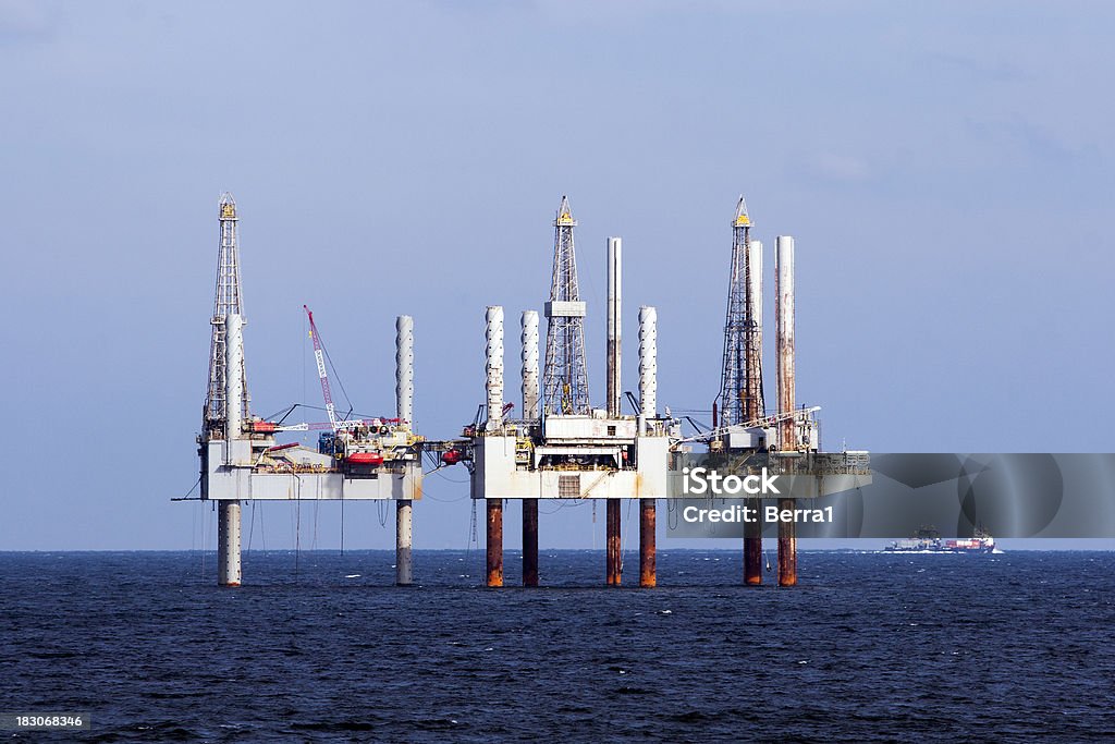 Oilrig en el Golfo - Foto de stock de Industria petrolera libre de derechos