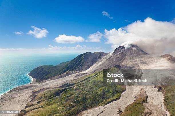 Soufriere Hills Volcano Montserrat Stock Photo - Download Image Now - Montserrat - Volcano, Montserrat - Antilles, Caribbean