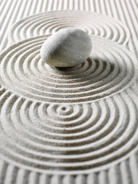istock One Pebble Three Circles for Feng Shui 183068606