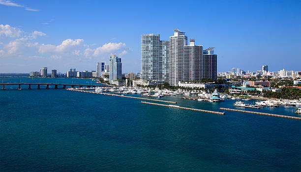 istock Miami beach marina skyline 183068833