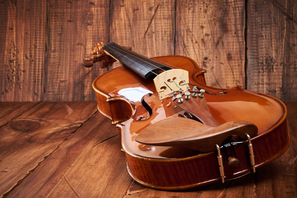 istock Violin, beautiful instrument in full view 1830689007