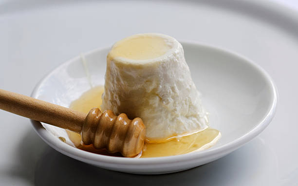 Ricotta, Italian Soft Cheese, with Honey