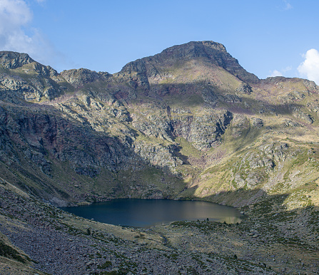 The Mes Amunt Pond is the uppermost pond and the largest of the Tristaina Ponds in Andorra.