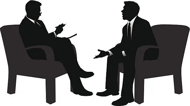 Vector illustration of Interview