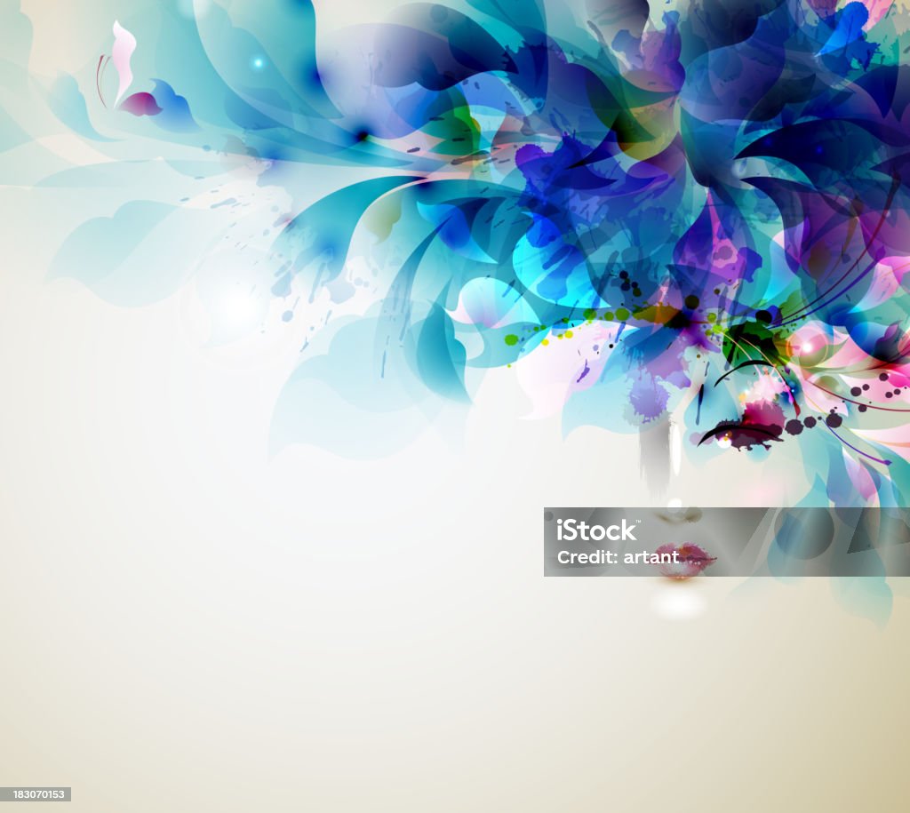 Abstract Beaut5iful Lady Beautiful Abstract Women Stock Illustration - Download Image Now ...