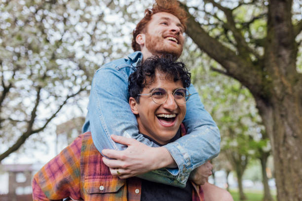 istock Gay Couple's Playful Bond 1830704563