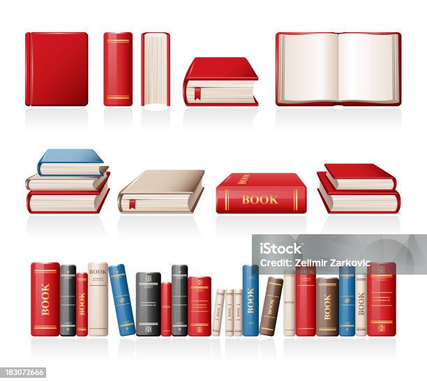 Books Stock Illustration - Download Image Now - Book Spine, Blank, Vector