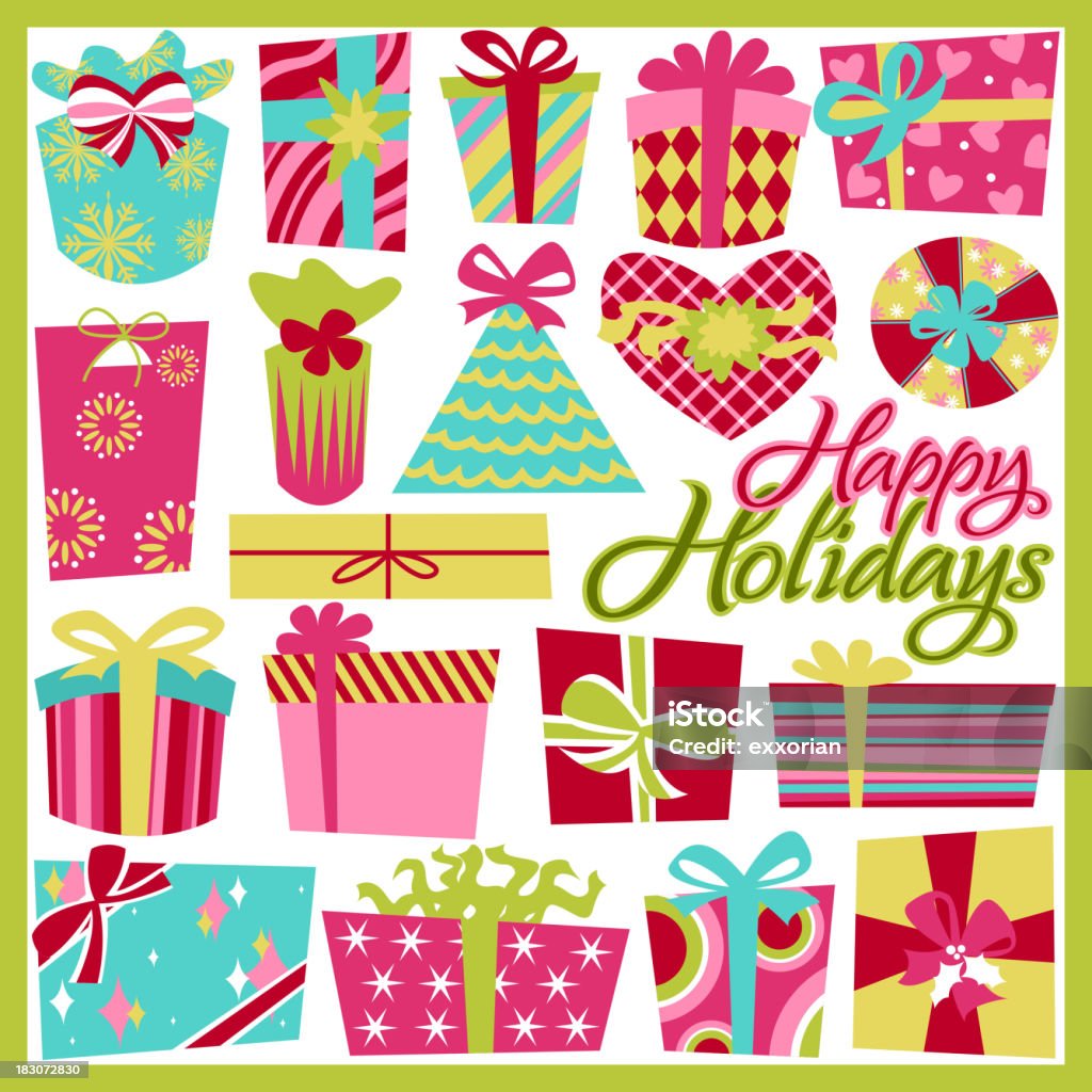 Happy Holidays Presents Happy holidays presents. EPS10. Happy Holidays - Short Phrase stock vector