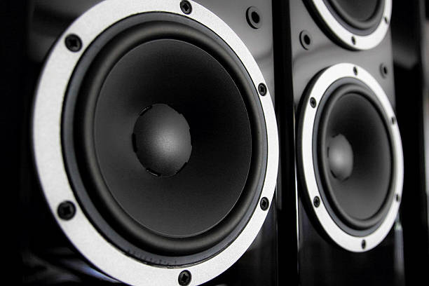 istock A close-up of matte black speakers 183072834