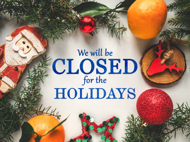 istock We will be closed for the Holidays 1830736925