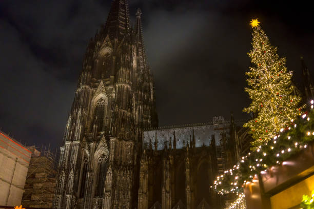 istock Cologne Aglow: Cathedral Grace Amidst Evening Festivities 1830744402