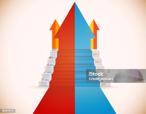 Business Steps Stock Illustration - Download Image Now - Next - Single Word, Vector, Abstract